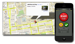 GPS location of the person in distress